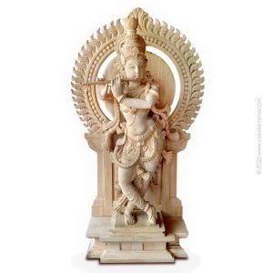 sreekrishna wooden idol